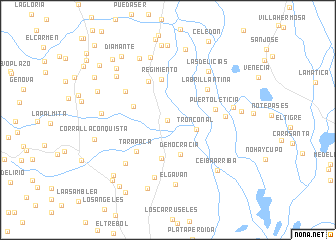 map of Hacienda Bella Luz